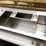 Барная станция 1600х700х860 из нержавеющей стали