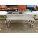 Барная станция  4500х600х860 из нержавеющей стали