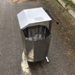Урна уличная из нержавеющей стали 40-50 литров